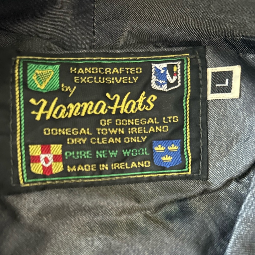 Vintage flat Cap by Hanna Hats of Donegal Ireland.